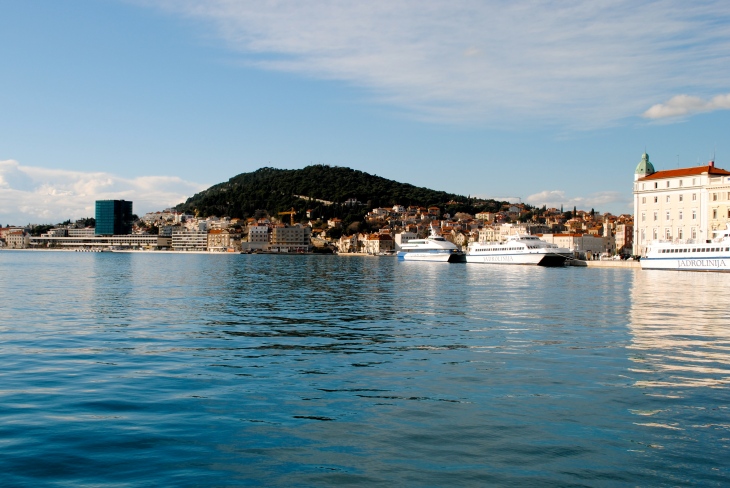 Sunny paradise: the port of Split, Croatia